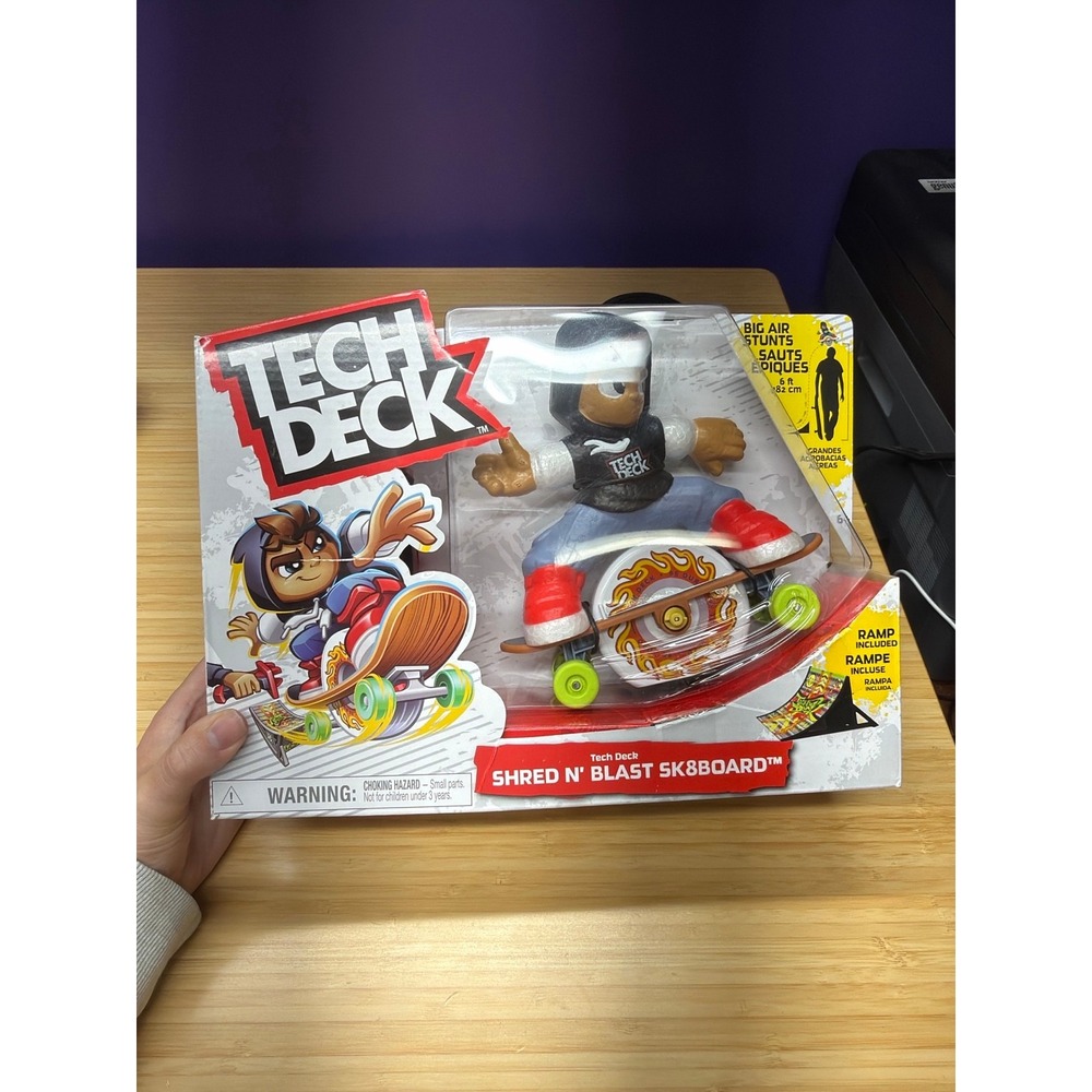 Tech Deck Shred N Blast SK8Board Figure Ramp‎ Launcher Set New Sealed